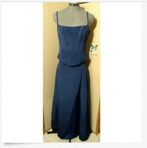2pc AFTER SIX Formal Dress Set 6 Midnigh Blue Maxi
